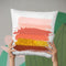 Brush Stroke Pink Throw Pillow By Little Pitti