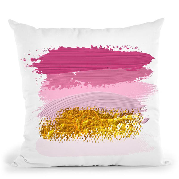 Brush Stroke Purple Throw Pillow By Little Pitti