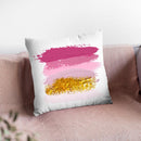 Brush Stroke Purple Throw Pillow By Little Pitti