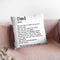 Dad Throw Pillow By Little Pitti
