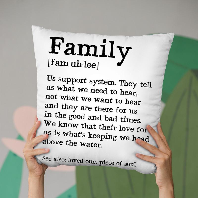 Family Throw Pillow By Little Pitti