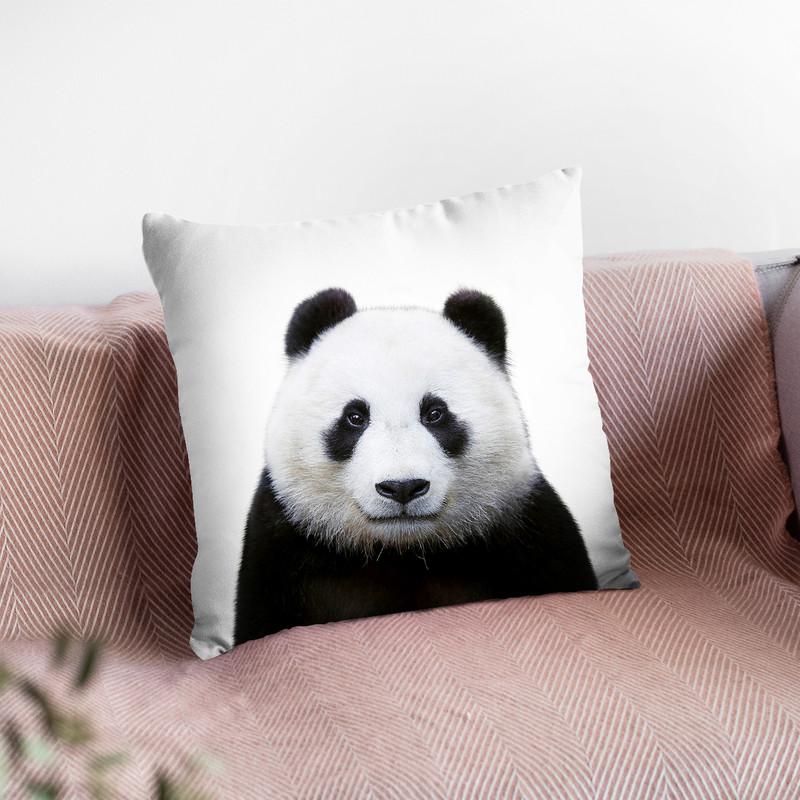 Panda Lp Throw Pillow By Little Pitti