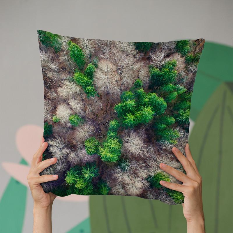 Forest Throw Pillow By Little Pitti