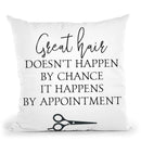 Great Hair Throw Pillow By Little Pitti