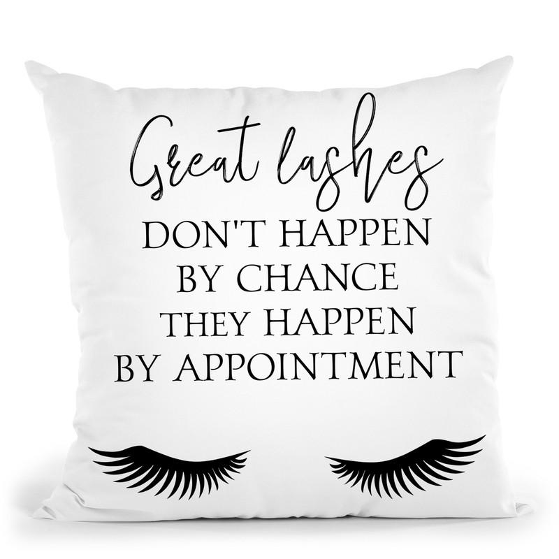 Great Lashes Throw Pillow By Little Pitti