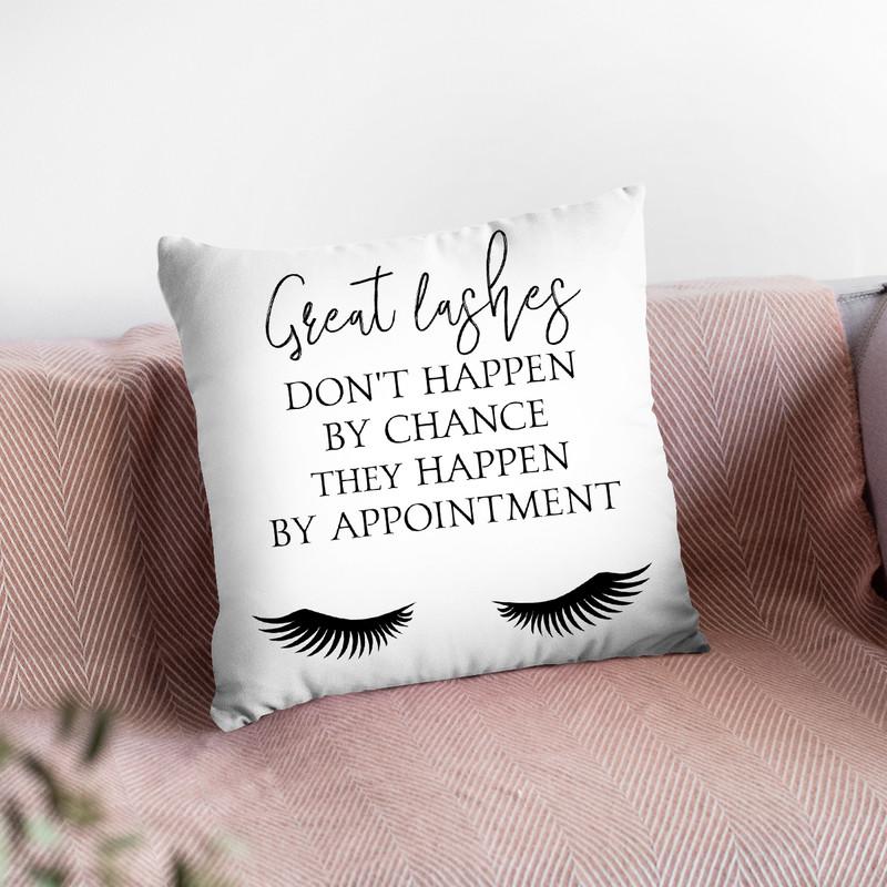 Great Lashes Throw Pillow By Little Pitti