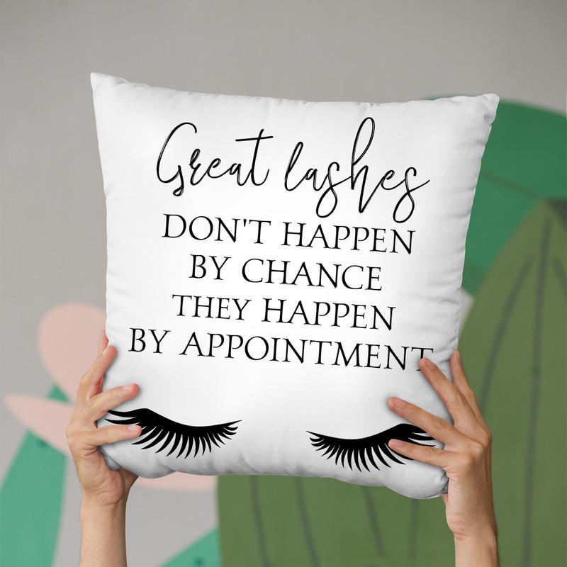 Great Lashes Throw Pillow By Little Pitti