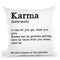Karma Quote Throw Pillow By Little Pitti