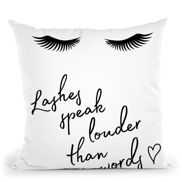 Lashes Throw Pillow By Little Pitti