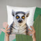 Lemur Throw Pillow By Little Pitti