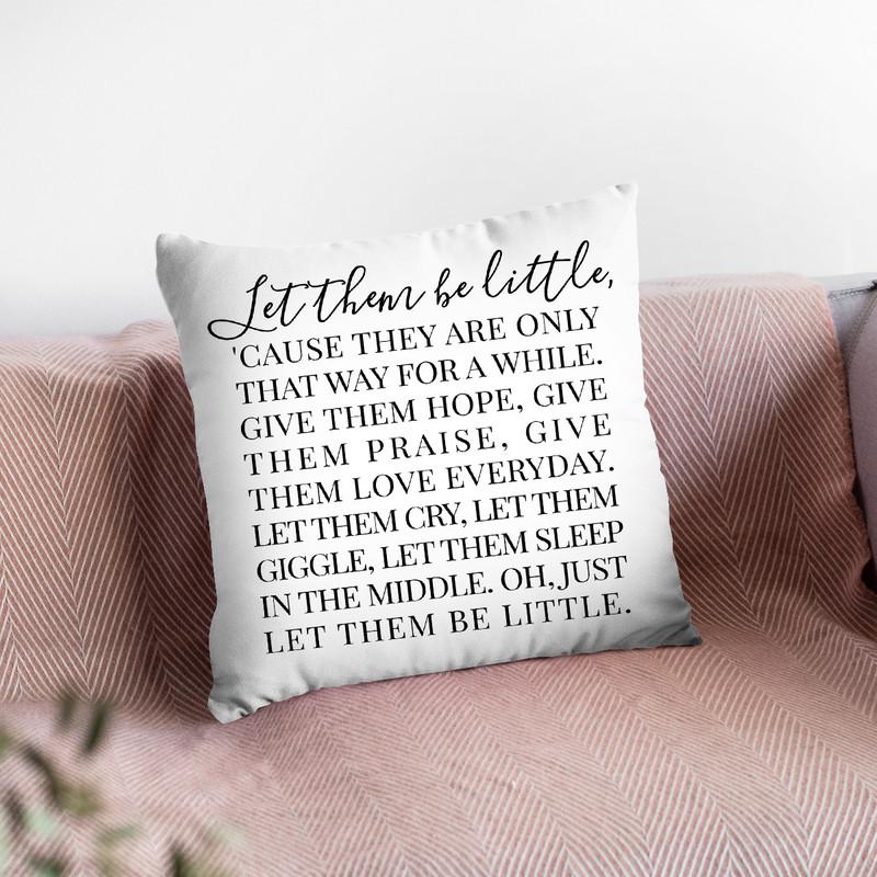 Let Them Be Little Throw Pillow By Little Pitti