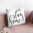 Let'S Stay Home Throw Pillow By Little Pitti