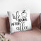 Life Begins Throw Pillow By Little Pitti