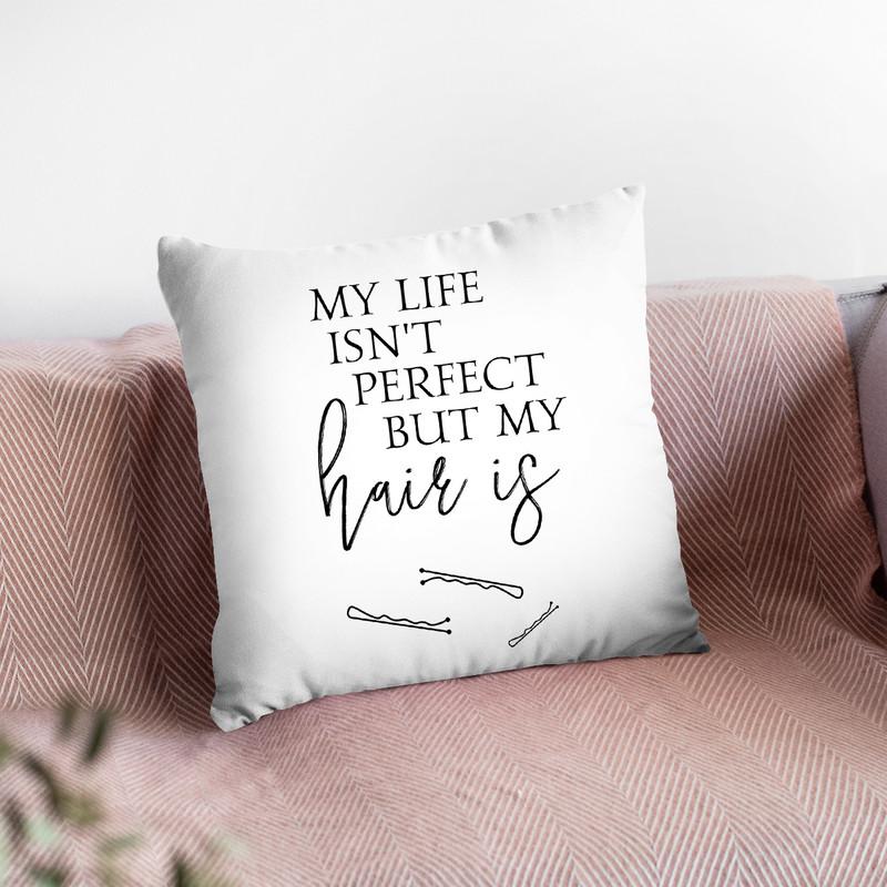 Life Isn'T Perfect Throw Pillow By Little Pitti