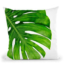 Monstera Ii Throw Pillow By Little Pitti