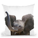 Baby Elephant Throw Pillow By Little Pitti