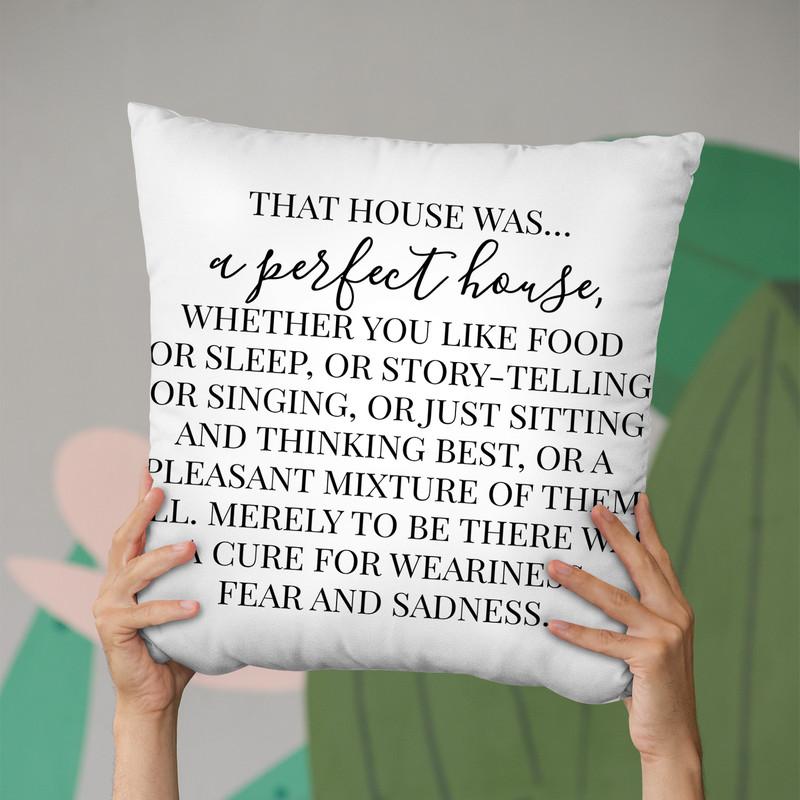 Perfect House Throw Pillow By Little Pitti
