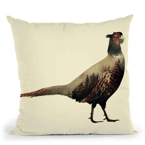 Pheasant Throw Pillow By Little Pitti