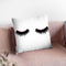 Pink Sparkle Lashes Throw Pillow By Little Pitti