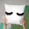 Pink Sparkle Lashes Throw Pillow By Little Pitti