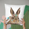Boho Rabbit Throw Pillow By Little Pitti