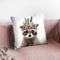 Boho Raccoon Throw Pillow By Little Pitti