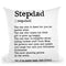 Stepdad Quote Throw Pillow By Little Pitti