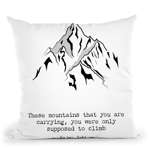 The Mountains That You Carry Throw Pillow By Little Pitti
