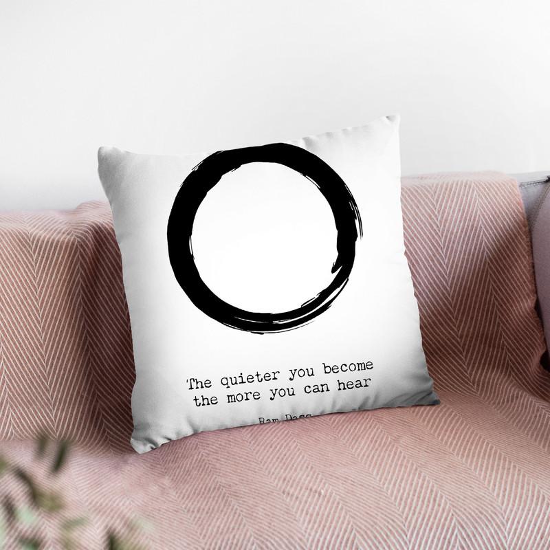 The Quieter You Become Throw Pillow By Little Pitti