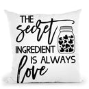 The Secret Ingredient Throw Pillow By Little Pitti