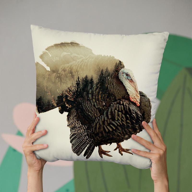 Turkey Throw Pillow By Little Pitti