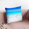 White Beach Throw Pillow By Little Pitti