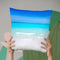 White Beach Throw Pillow By Little Pitti