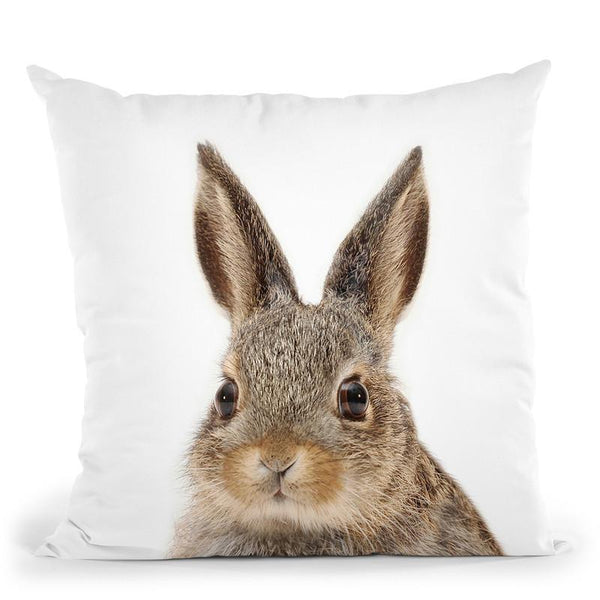 Rabbit Lp Throw Pillow By Little Pitti
