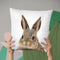 Rabbit Lp Throw Pillow By Little Pitti