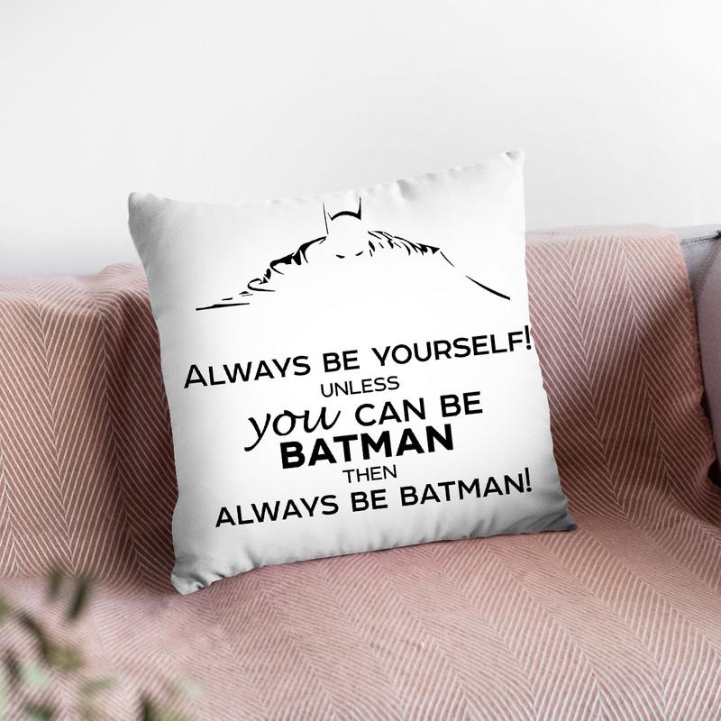 Always Be Yourself Bw Throw Pillow By Little Pitti