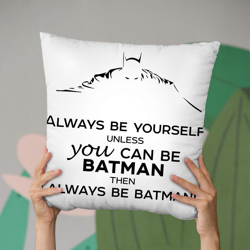 Always Be Yourself Bw Throw Pillow By Little Pitti