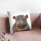 Baby Hippo Throw Pillow By Little Pitti