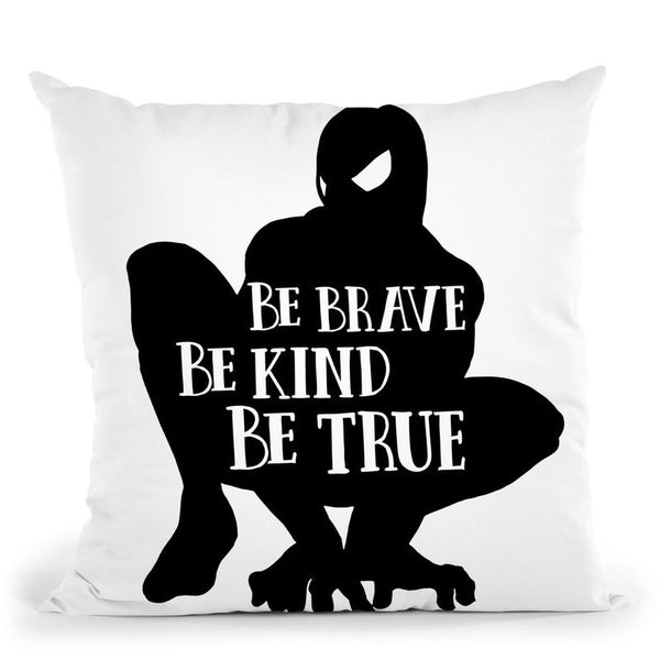 Be Brave Throw Pillow By Little Pitti