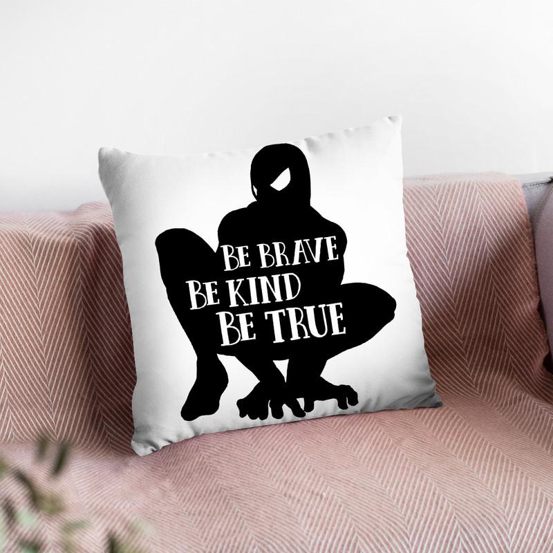 Be Brave Throw Pillow By Little Pitti