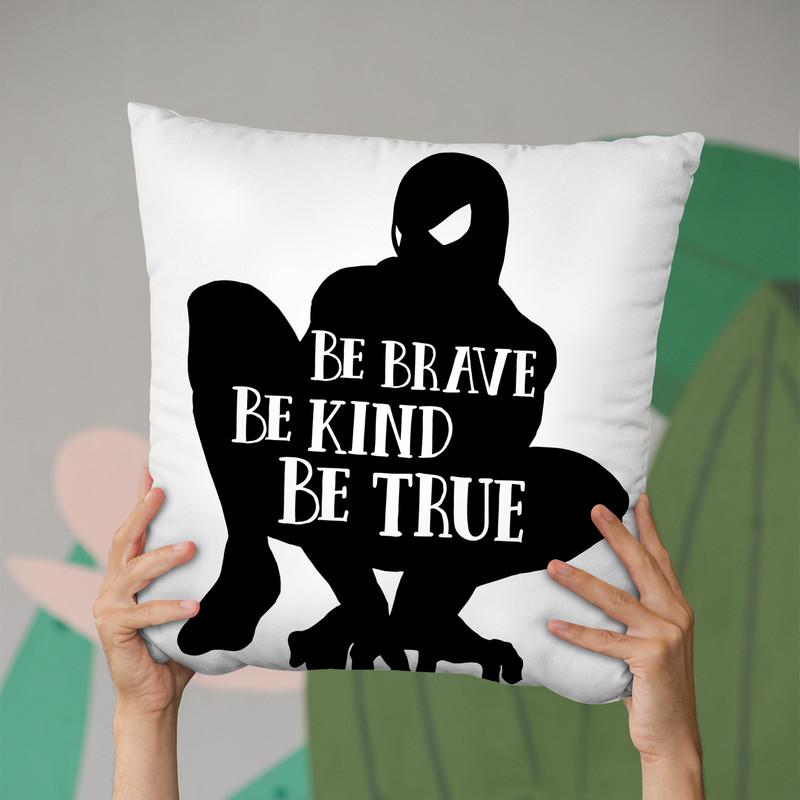 Be Brave Throw Pillow By Little Pitti
