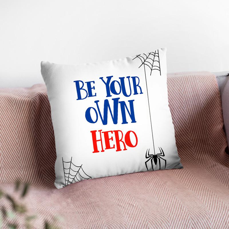 Be Your Own Hero I Throw Pillow By Little Pitti