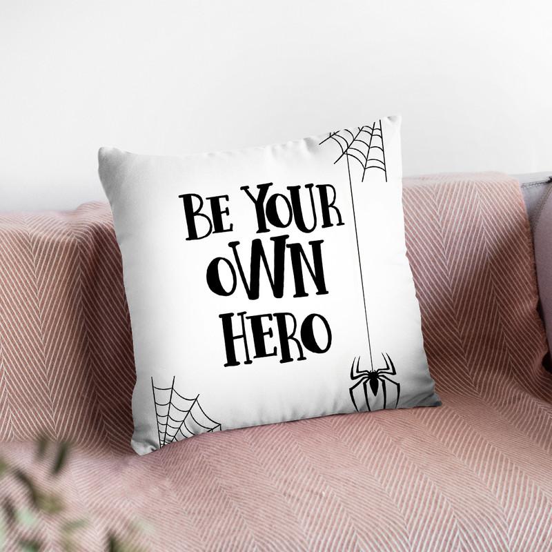 Be Your Own Hero Throw Pillow By Little Pitti