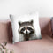 Raccoon Throw Pillow By Little Pitti