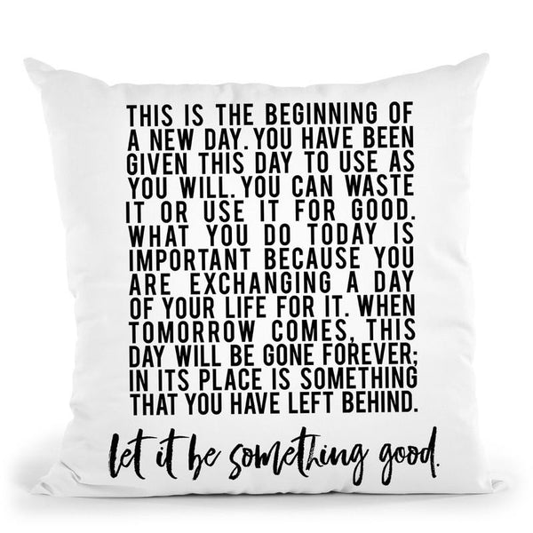 Beginning Of New Day Throw Pillow By Little Pitti