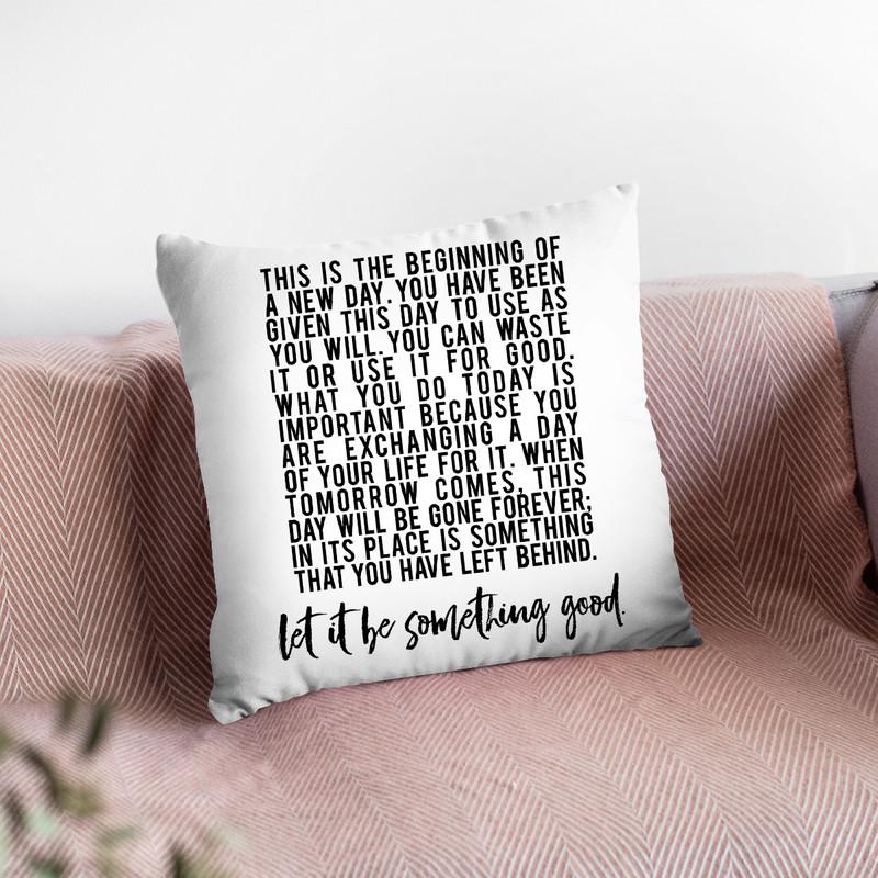 Beginning Of New Day Throw Pillow By Little Pitti