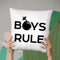 Boys Rule Throw Pillow By Little Pitti