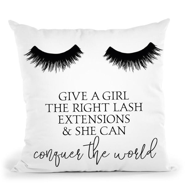 Conquer The World Throw Pillow By Little Pitti