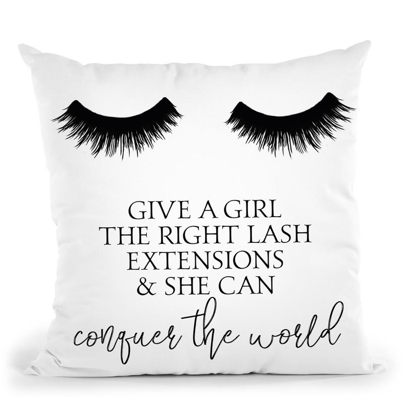 Conquer The World Throw Pillow By Little Pitti