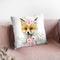 Floower Baby Fox Throw Pillow By Little Pitti